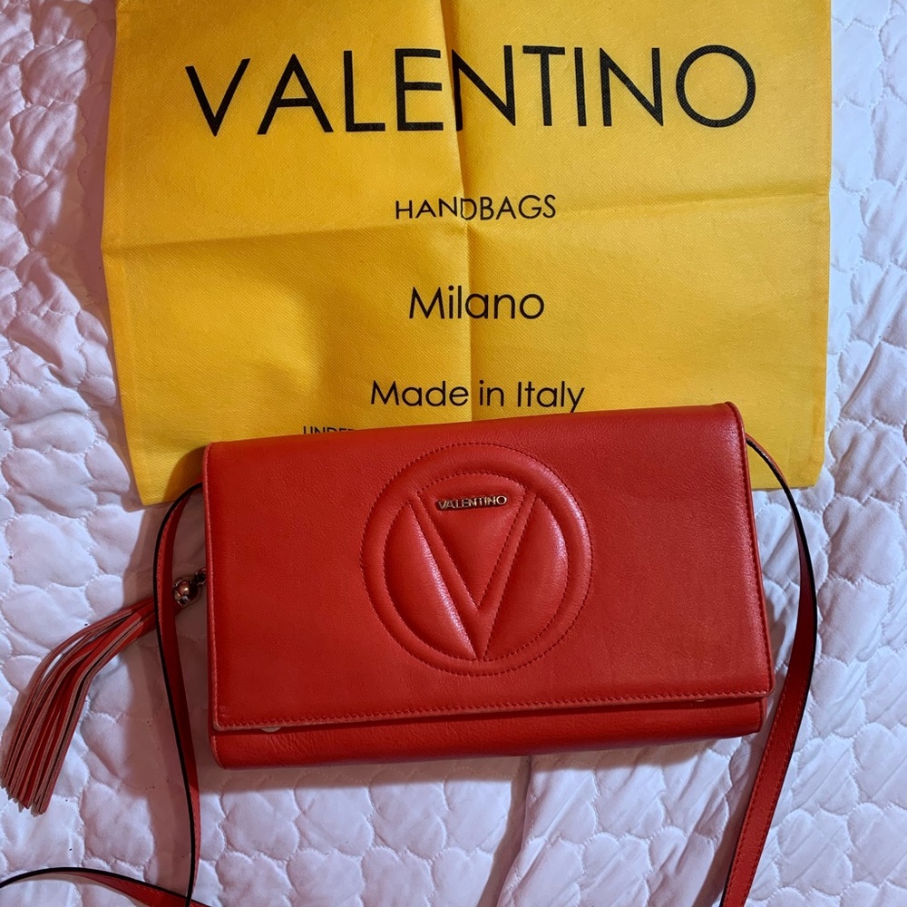 Red leather Valentino Cross Body